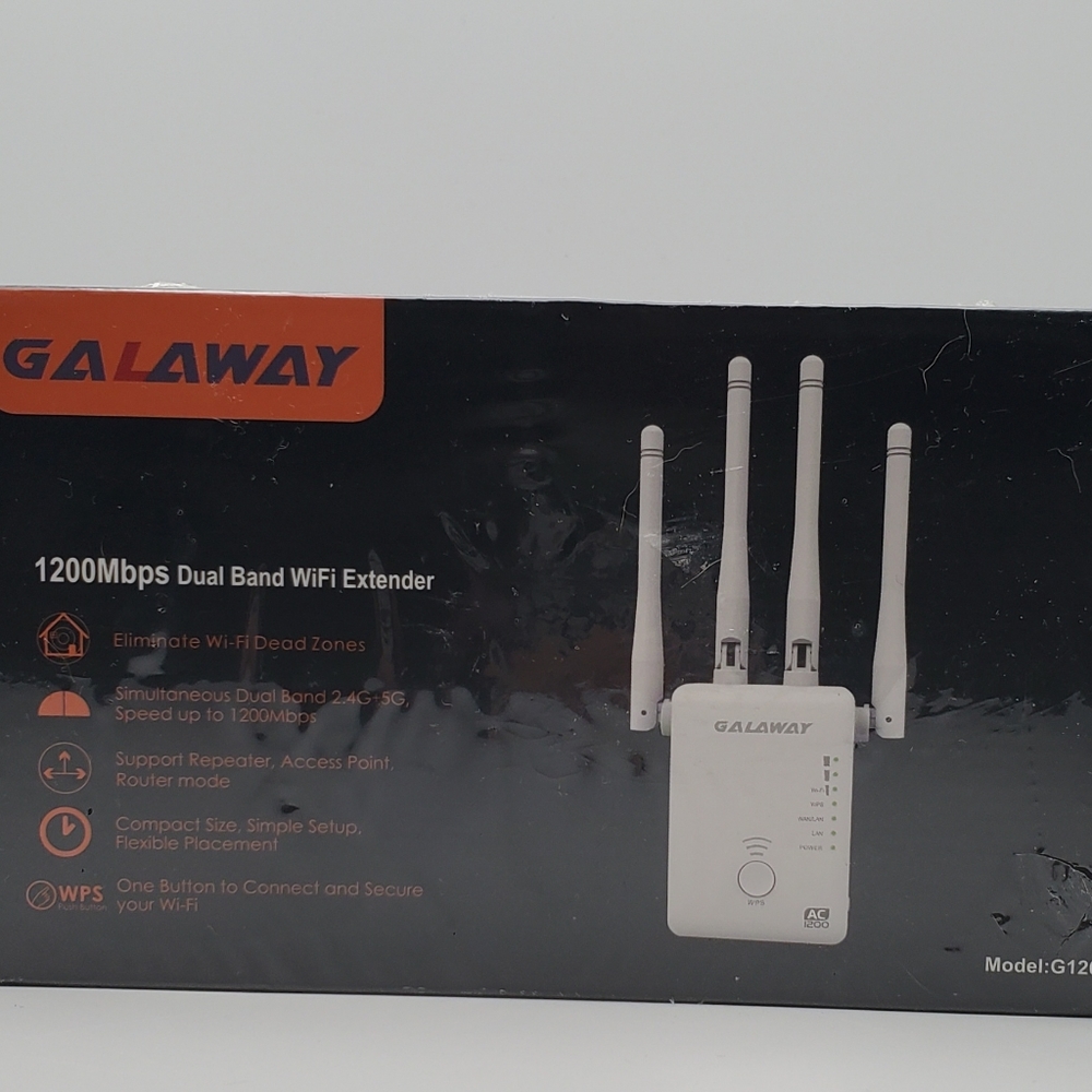GALAWAY G1200 WiFi Extender 1200Mbps WiFi Range Extender NEW IN BOX